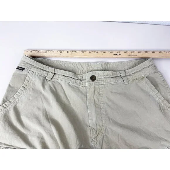 Kuhl Cargo Shorts Men 36 X 12 Tan Patina  Cotton/Nylon Light Hiking Gorpcore GUC - Picture 10 of 10